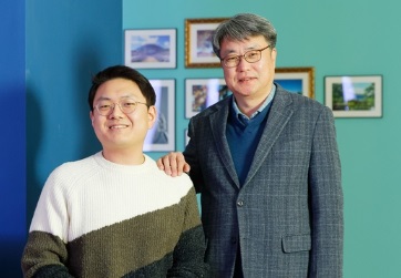 송창근 교수(오른쪽)와 제1저자인 정하일 박사