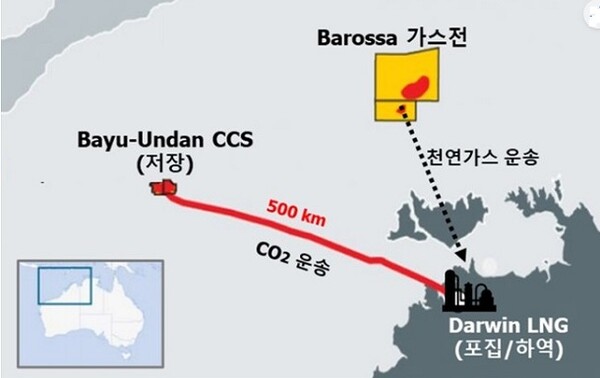바유운단(Bayu-Undan) CCS 프로젝트 개요 (출처=SK E&S)